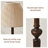Beige + Nut-brown Fabric + Solid Wood Free form Floor Lamps