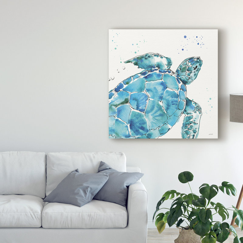 «Deep Sea IX» par Anne Tavoletti - reproduction d'art sur toile, H 14 po x l 14 po x P 2 po