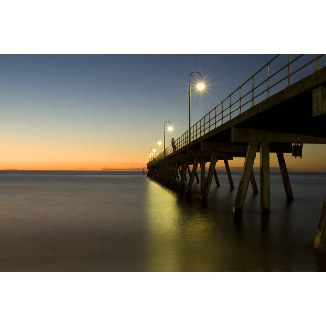 Sunset Pier - Wrapped Canvas Print