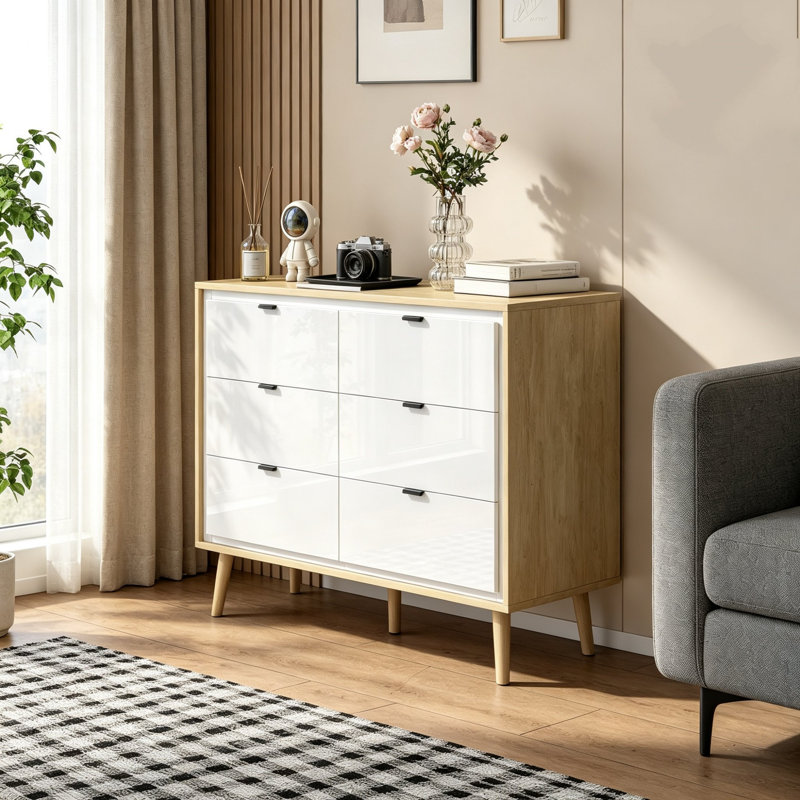 110 cm W Chest of 6 Drawers