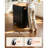 Kitchen Island Cart with Storage, 43.58 in Wide Mobile Rolling Storage Island on Swivel Wheels, with 2 Drawers, Storage Cabinet, Drop Leaf, Spice/Towel Rack, Table for Home Dining Room, Black-1840112093