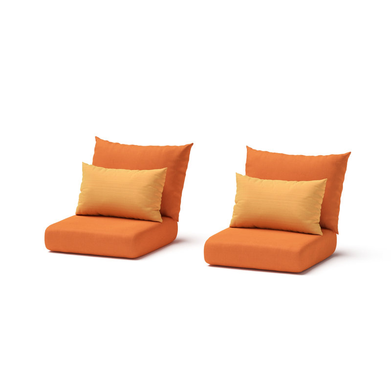 Castelli Outdoor Sunbrella Cushion Cover, Orange Sunbrella®