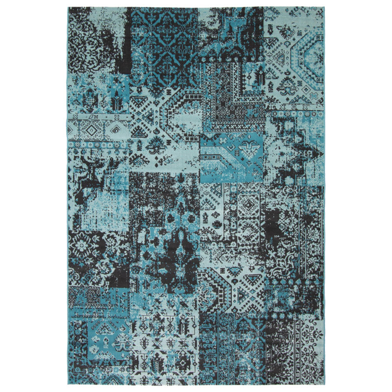 Wolfdale Patchwork Indoor Rug, Rectangle 4'7" x 6'7"