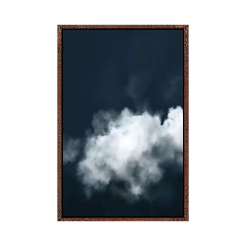 Cloudy by Dan Hobday - Print on Canvas, 101.6 cm H x 66.04 cm W, Classic Brown Wood Framed