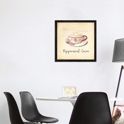 C'est Bon Bon Peppermint by Emily Adams - Floater Frame Print on Canvas