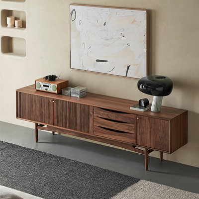 Modern Minimalist Floor Standing TV Stand Unfinished TV Stand for TVs up to 88"