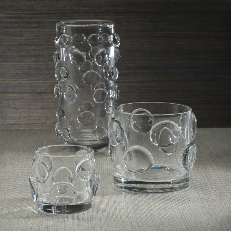 Perrin Tall Glass Vase / Hurricane, Clear