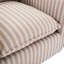 360-degree Swivel Accent Chair, Striped Upholstered Armchair with Removable Cushions-1582468715