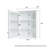 24" W X 30" H Wall Mounted Surface Mount Mirror Medicine Cabinet With Shelves-1813278179