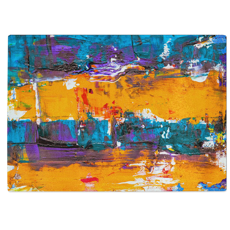 Tempered Glass Art Painting Vol.66 Chopping Board, 28.5 cm W x 20 cm L