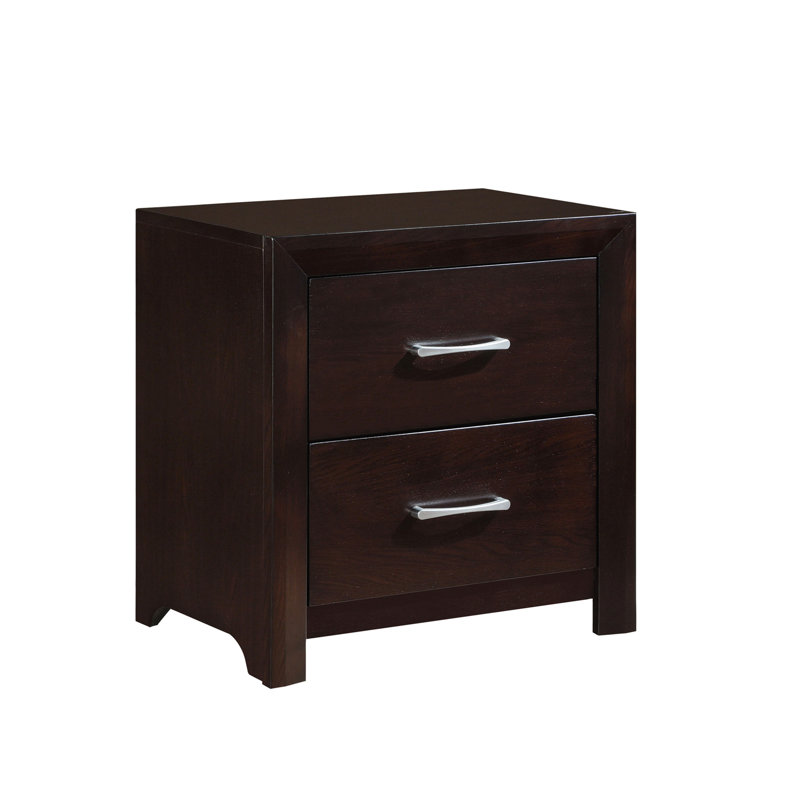 Mobilier de chambre à coucher avec tiroirs couleur espresso 1pc