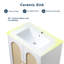 Ensemble de meuble-lavabo simple 30 po blanc moderne