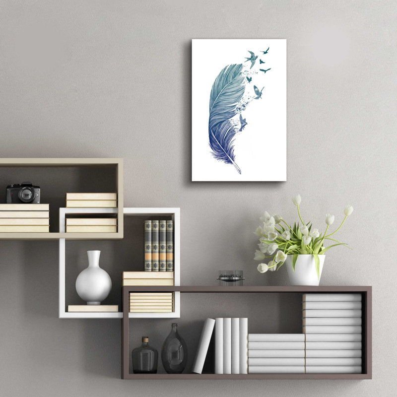 «Fly Away» par Rachel Caldwell, art mural en verre acrylique, H 24 po x l 16 po x P 0,2 po