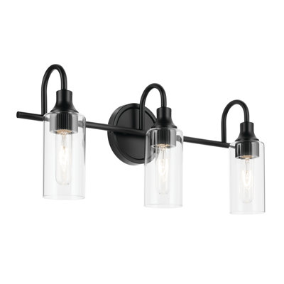 23" 3-Light Vanity Light with Clear Glass