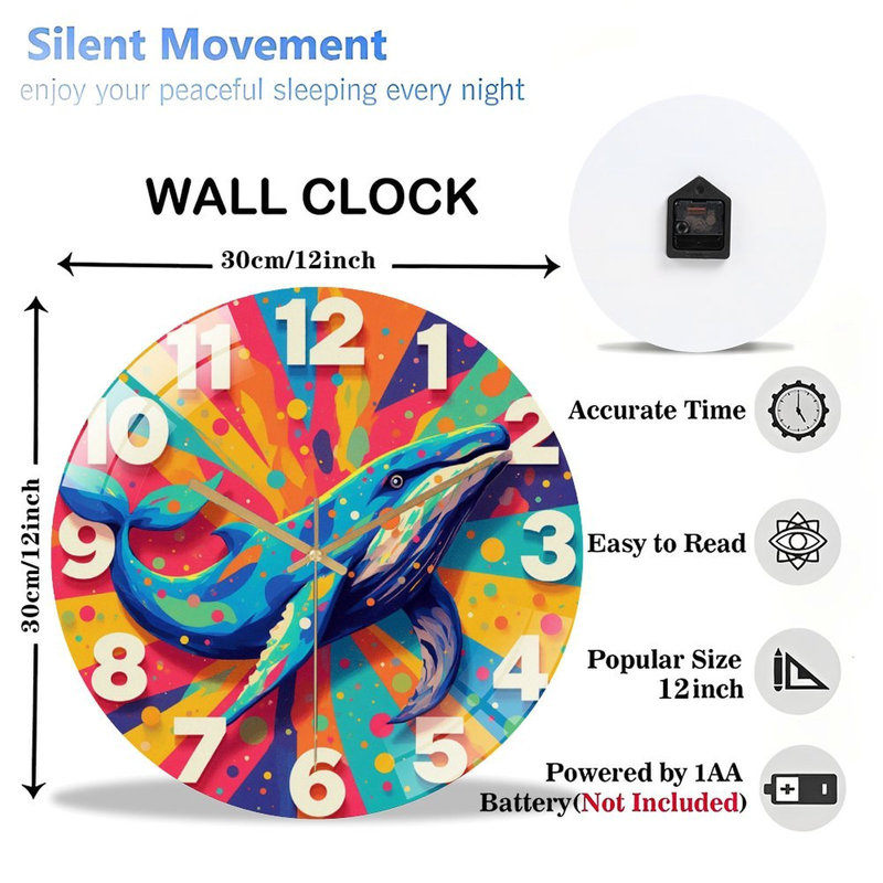 Horloge murale 12 po