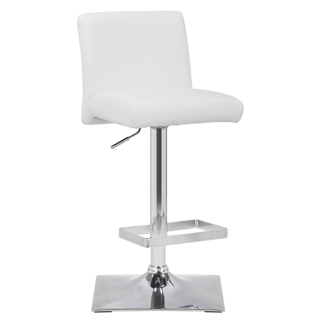 Alex Swivel Upholstered Adjustable Height Counter Stool with Metal Frame