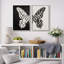 Art mural noir et blanc, images murales neutres modernes, impression sur toile encadrée 2 pièces, 16 x 24 x 2, 24 x 36 x 2-91069221-91069218