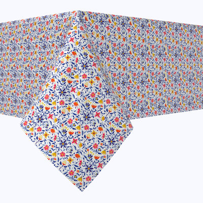 Table Runner, 100% Cotton, 16X108", Retro Garden