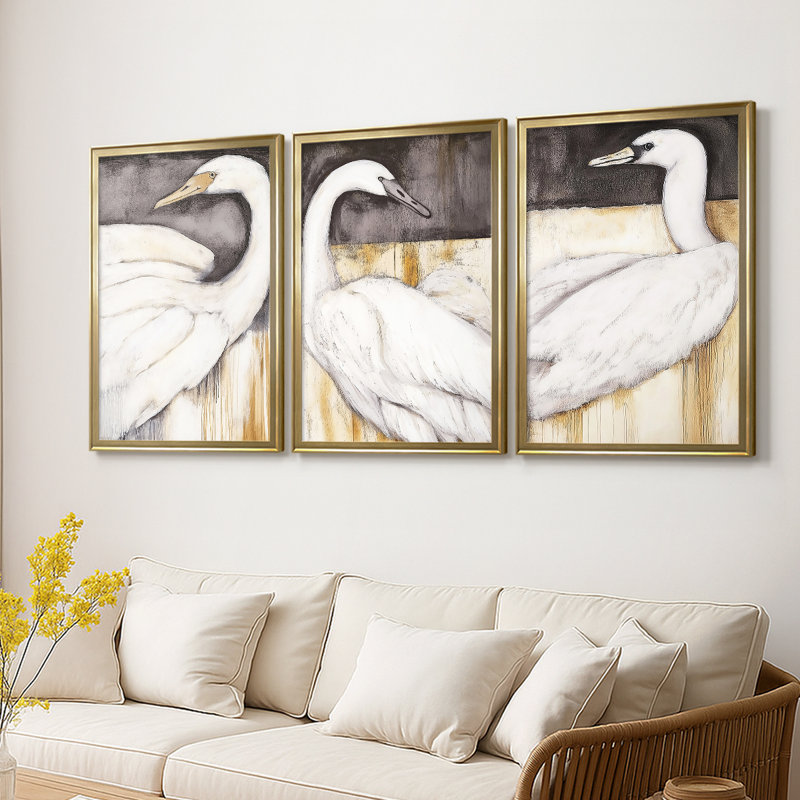 ANIMALS Series CECLxxxxi - Toile sur toile tendue avec châssis encadré - 3 pièces
