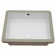 20"X15.5" White Ceramic Rectangular Undermount Bathroom Sink With Overflow