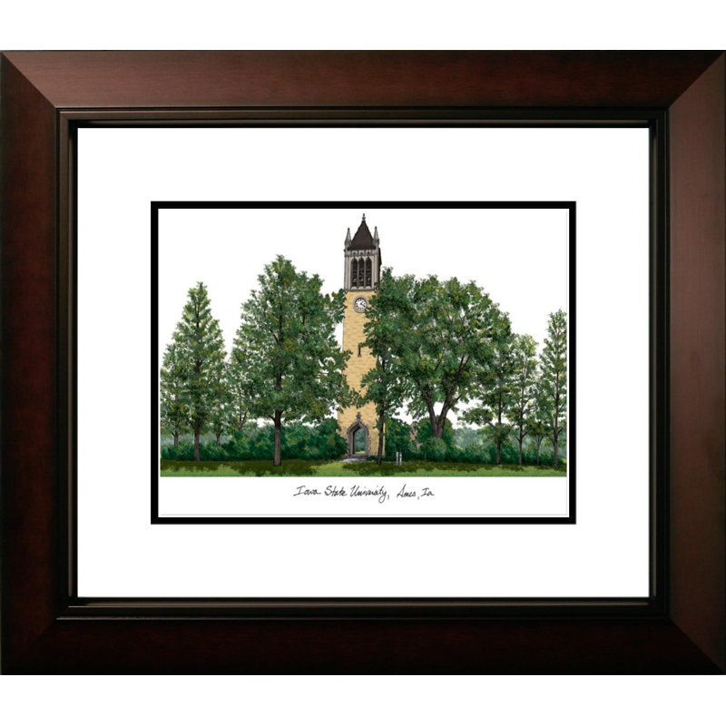 NCAA Iowa State Cyclones Legacy Alumnus Lithograph Picture Frame