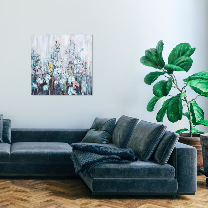 " Mint Shadows " by Wynwood Studio, 30" H x 30" W x 0.8" D