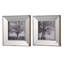 Cadre photo rétro de 15 po x 15 po rétro argenté: Miroir avec mouchetures pour art et image