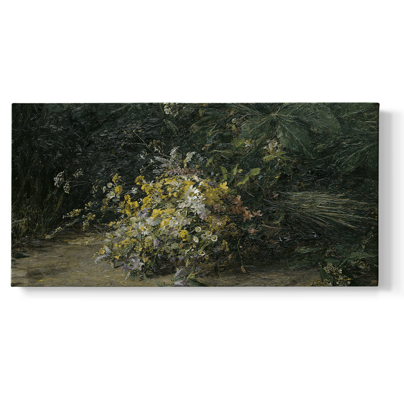 Série paysage - DCCDXCVII - Toile tendue avec châssis encadré - Prêt à être accroché, H 25 po x l 49 po