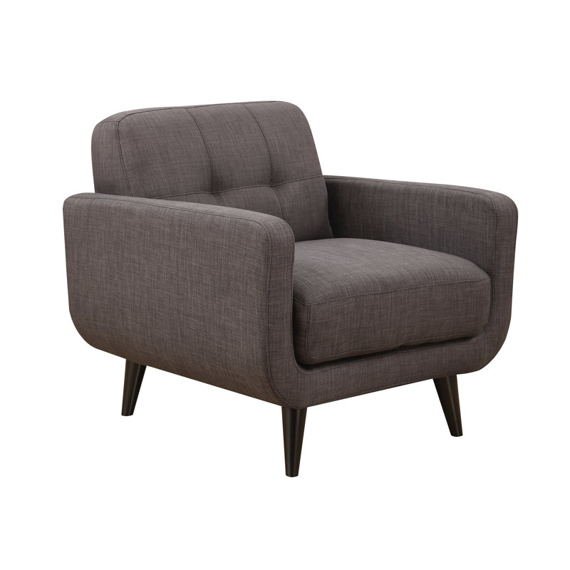 Sider Upholstered Armchair, Charcoal