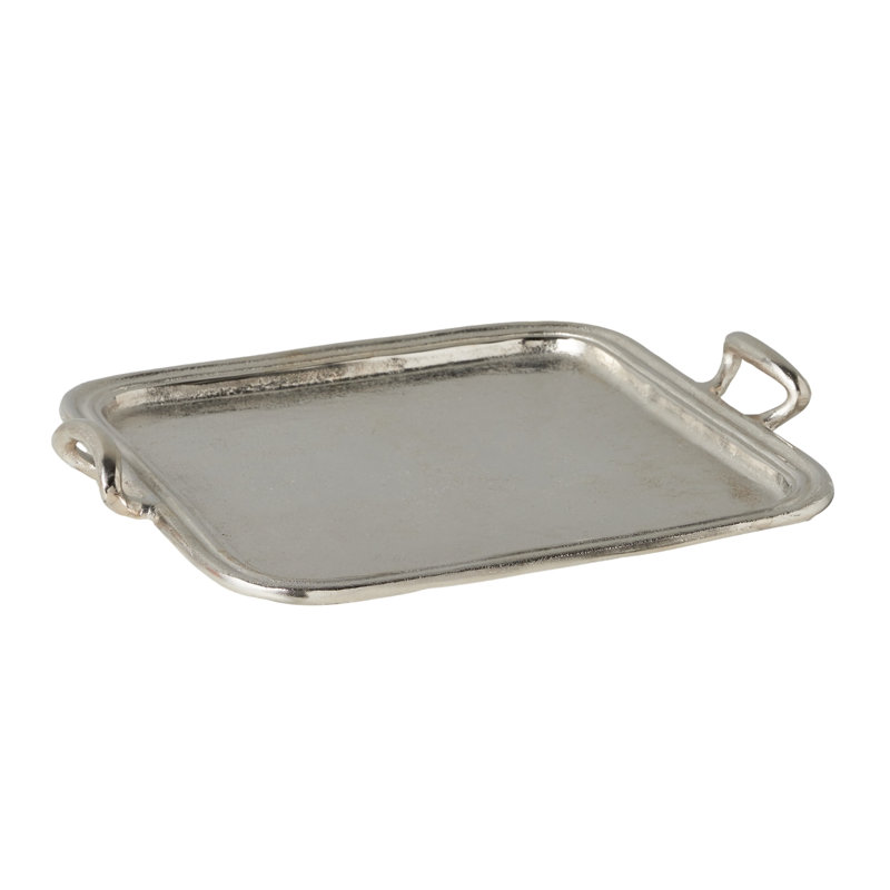 Vintage Metal Hotel Tray, 20" W x 18" D x 3" H