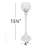 15.75'' H Crystal Tabletop Candlestick-643405100
