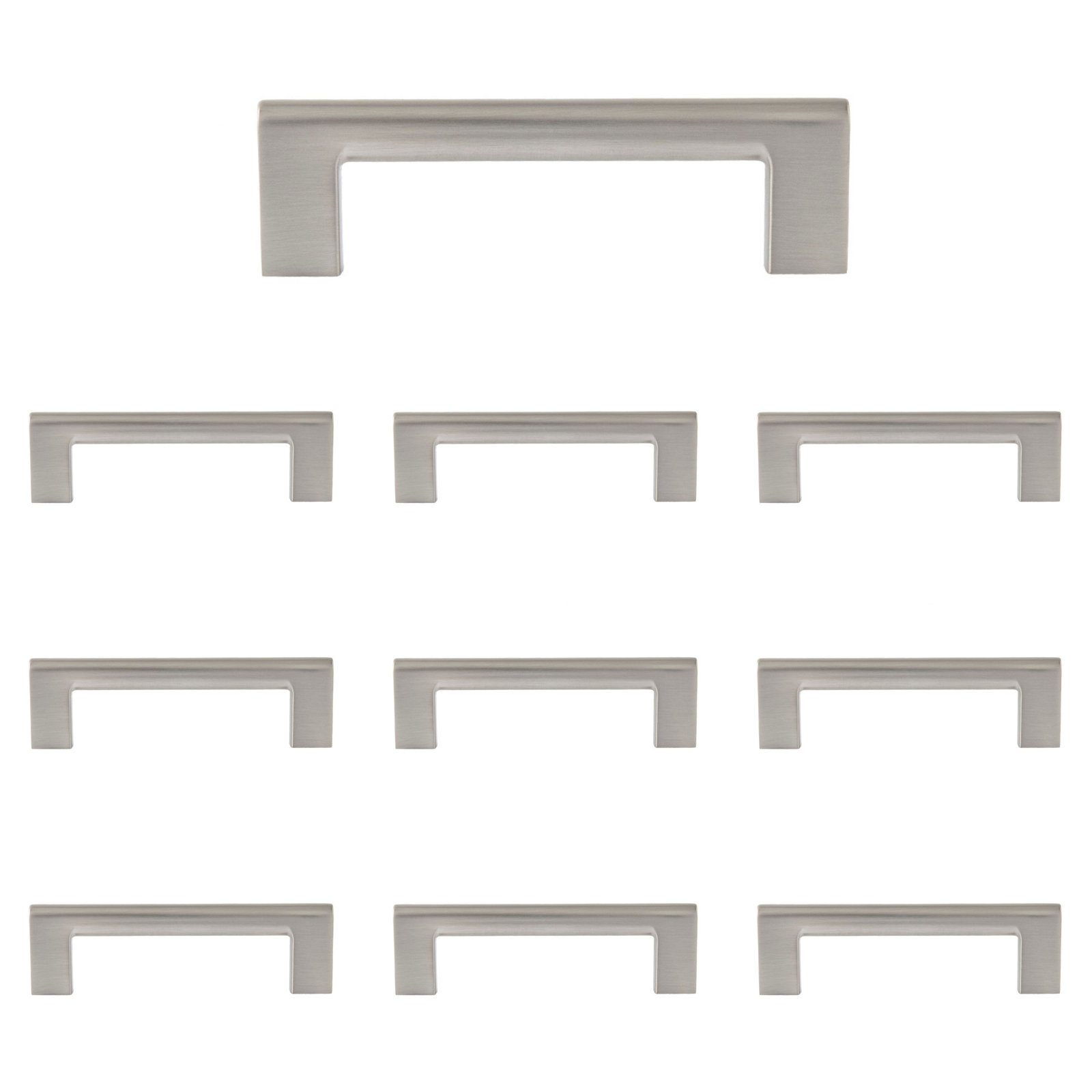 Vail Bar Cabinet Pull, Satin Nickel, 4"
