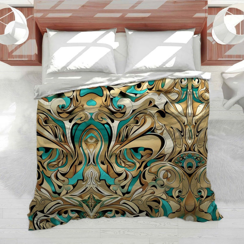 Baroque Bedding Elegance Comforter Ornamental, Twin Comforter