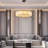 Monzerrad 31" 10 - Light 2 - Tier Alabaster Dining Room Gold Chandelier Pendant Lights(Bulbs Included)