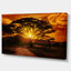 Coucher de soleil africain avec arbre solitaire, reproduction de photo en vert-960869712-965856236