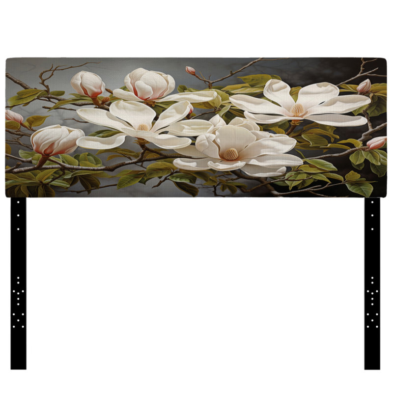 Kaseea - Tête de lit tapissier à motif floral, Grand