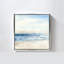 "Surf and Sand" by Chris Paschke Print on Canvas in a White Floater Frame-926578666-926578667