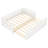 Twin Size Platform Bed With Guardrails, Solid Wood Twin Bed Frame, Can Be Converted Into A Double Twin Platform Bed-1286659144
