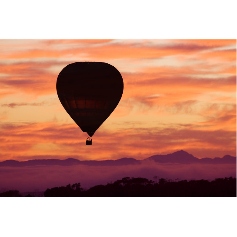 Hot Air Balloon 1 Piece Wrapped Canvas Wall Art, 20cm H x 30cm W x 3.8cm D