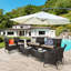 Hazardville 8 - Person Patio Conversation Set with Cushions