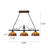 3 - Light Dark Bronze Kitchen Island Pendant