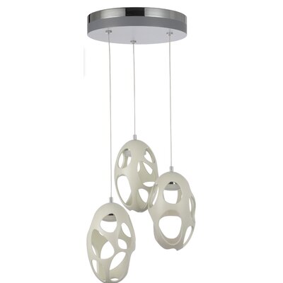 Odin 3-Light LED Cluster Geometric Pendant -  George Oliver, 13B9B3C664BD40B2882988273407DF94