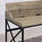 Ciel Metal Base Writing Desk with Power Outlet