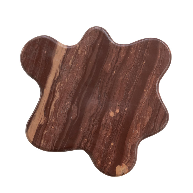 Plateau tournant chocolat et marbre chocolat