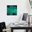 Teal Geometric Mosaic Abstract Colorful Geometric Wall Art Print 1 Piece Wrapped Canvas Wall Art-1572106759