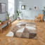 Matrix area rug Machine Woven Rectangle Beige-100511902