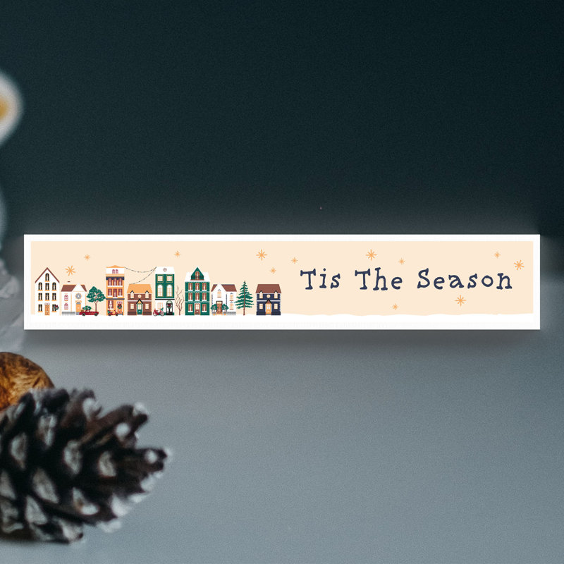 Xmas Tis the Season Wooden Memento Block