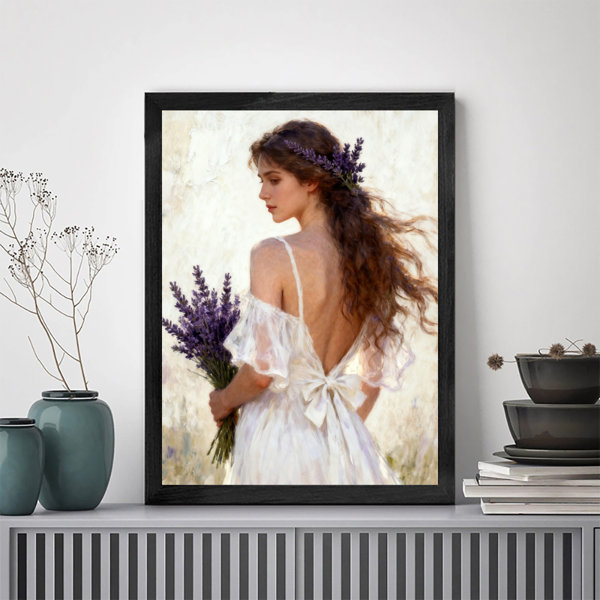 Winston Porter Black Framed Vintage Lavender dream Wall Art Soft ...