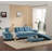 104*60" Sectional Sofa, L-Shape