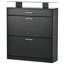 ON-TREND Slim Entryway Organizer With 2 Flip Drawers-1636452346